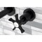 Kingston Brass KS8120NX Two-Handle Wall Mount Bathroom Faucet, Matte Black KS8120NX - alternate 4